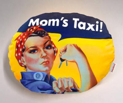 Headeez™ Headrest Pillows - Dash Designs - Headeez™ Headrest Pillow Mom's Taxi