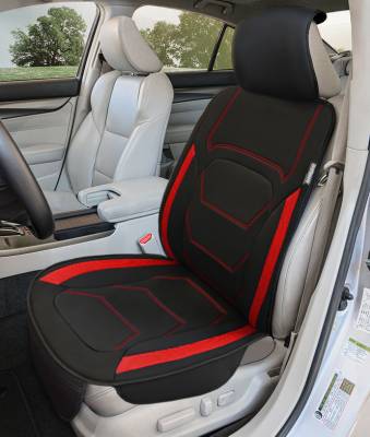 Seat Covers - Seat Topper™ Comfort Cushions - Seat Topper Comfort Cushion Black / Red