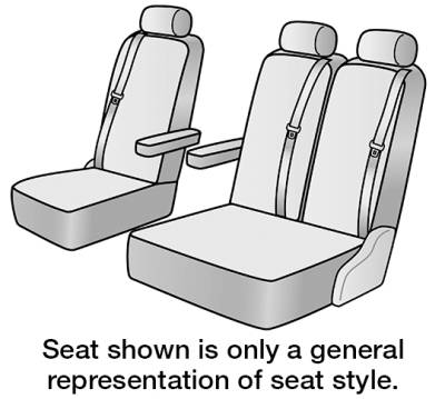 Seat Decor - Tailored Seat Covers - 3rd Row - Dash Designs - 2022 FORD Transit-250 SEAT COVER REAR/MIDDLE