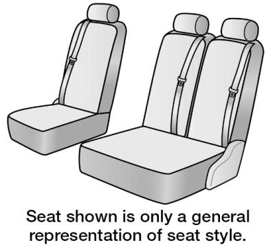 Seat Decor - Tailored Seat Covers - 3rd Row - Dash Designs - 2022 FORD Transit-250 SEAT COVER REAR/MIDDLE