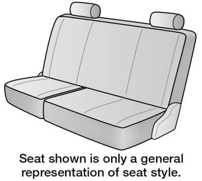 Seat Designs - Custom Seat Covers - 2nd Row - Dash Designs - 2024 GMC SIERRA 3500 HD SEAT COVER