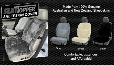 Slider 08 Sheepskin Seat Toppers Cover