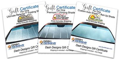 Gift Certificates - Intro-Tech Sun Shades Gift Certificates