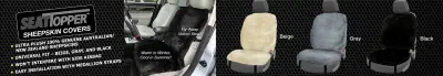 02b) Sheepskin Seat Toppers  Cover